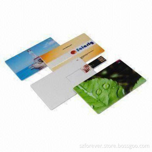 Credit Card USB Flash Drive with Customized Full Color Logo Printed-free
